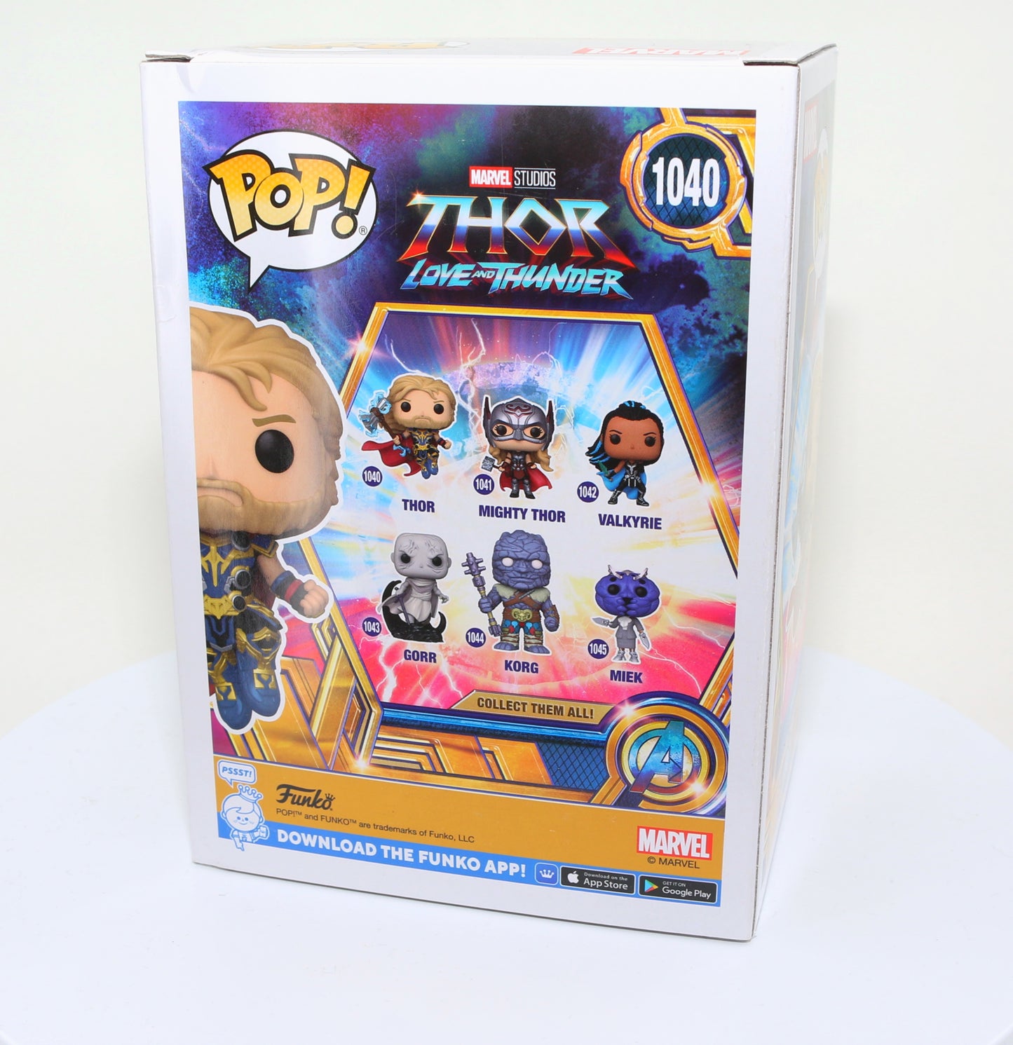 
                  
                    Chris Hemsworth as Thor in Thor: Love and Thunder (SWAU) Signed Funko POP!  #1040
                  
                