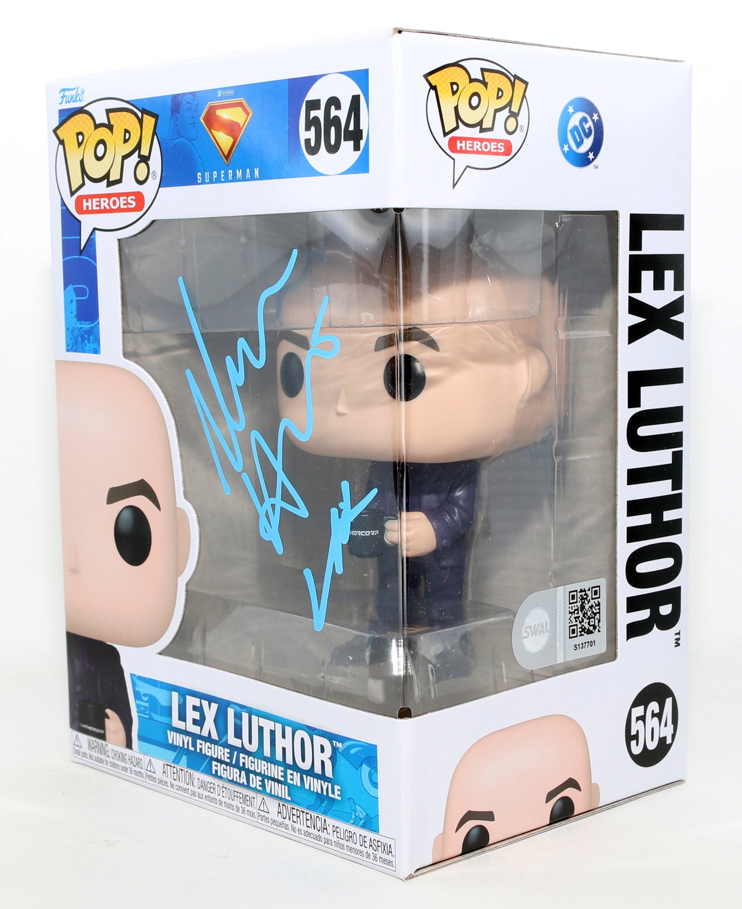 
                  
                    Nicholas Hoult as Lex Luthor in James Gunn's Superman (SWAU) Signed Funko POP! #564 with Character Name
                  
                