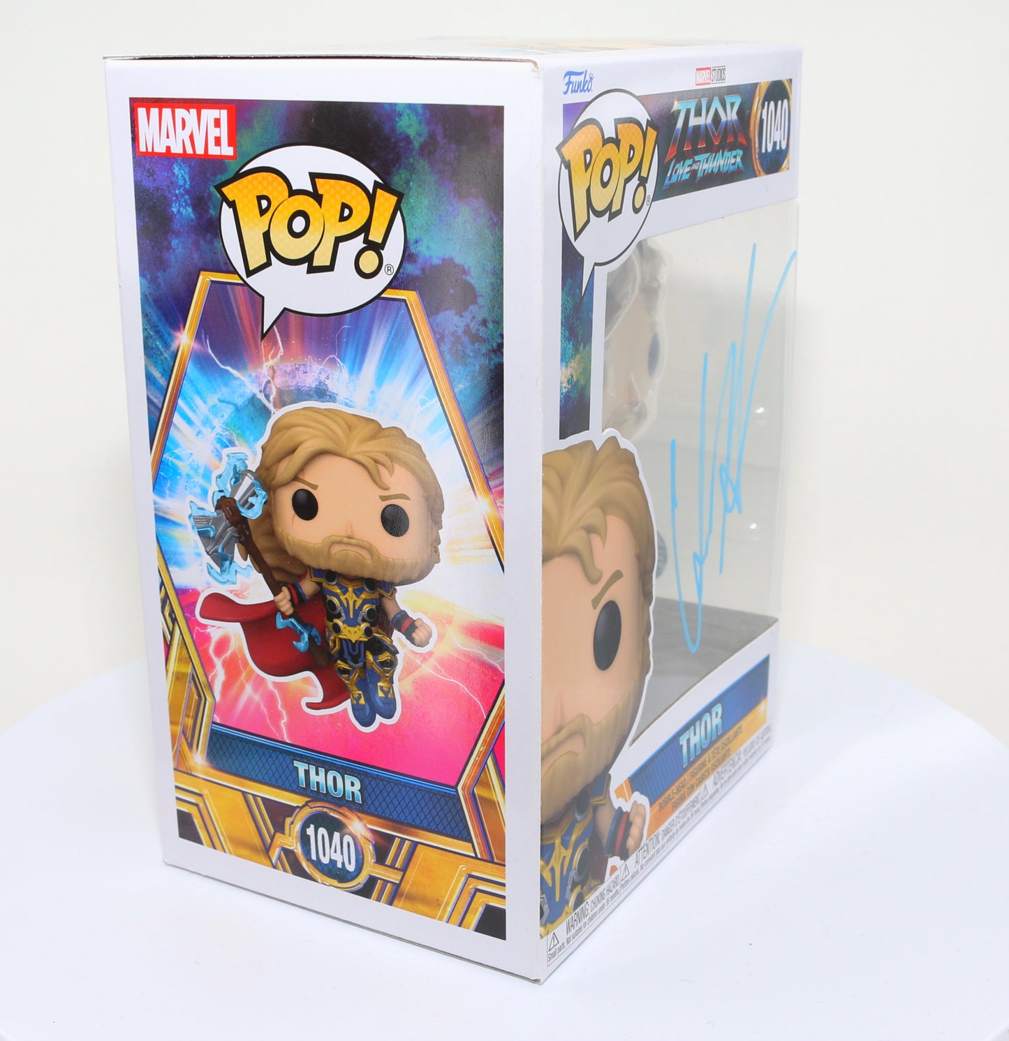 
                  
                    Chris Hemsworth as Thor in Thor: Love and Thunder (SWAU) Signed Funko POP!  #1040
                  
                