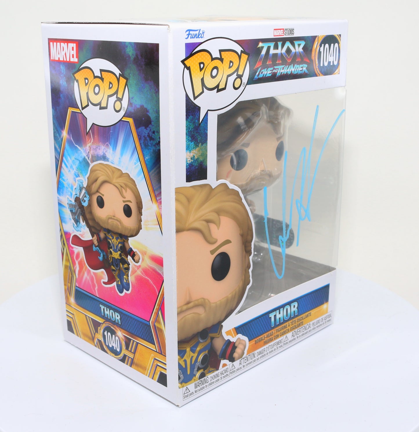 
                  
                    Chris Hemsworth as Thor in Thor: Love and Thunder (SWAU) Signed Funko POP!  #1040
                  
                