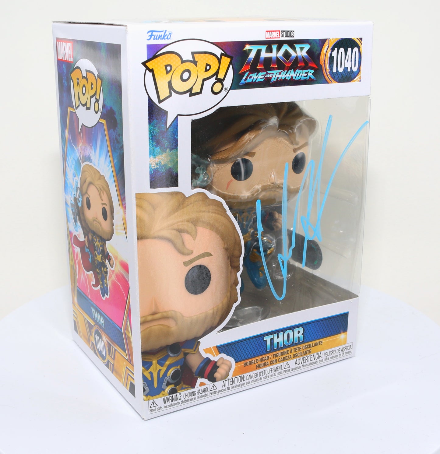 
                  
                    Chris Hemsworth as Thor in Thor: Love and Thunder (SWAU) Signed Funko POP!  #1040
                  
                