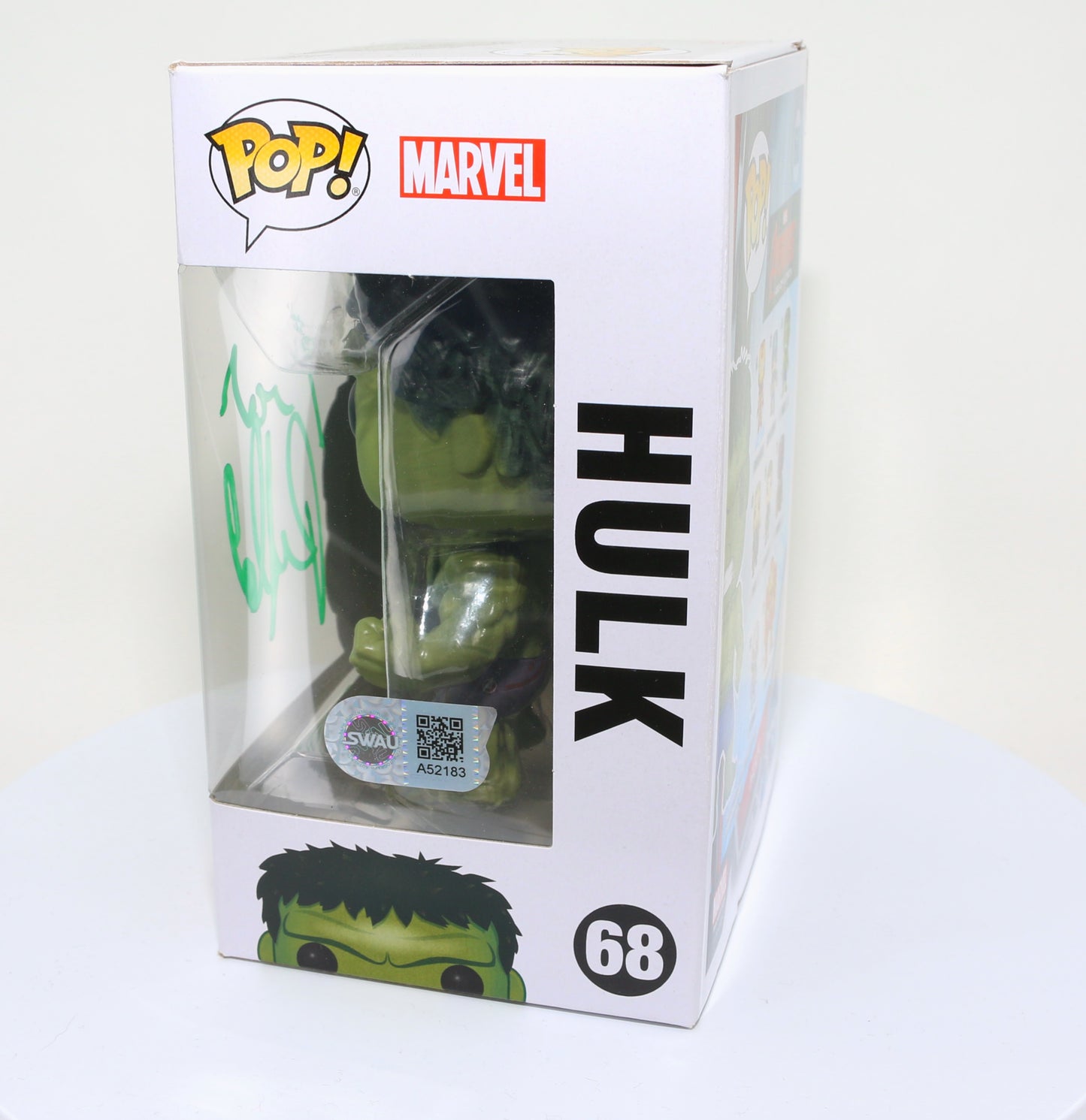 
                  
                    Mark Ruffalo as Hulk in Avengers: Age of Ultron (SWAU Witnessed) Signed Funko POP!  #68
                  
                
