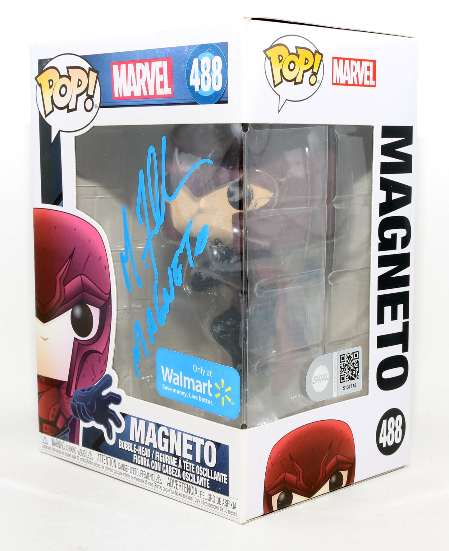 
                  
                    Michael Fassbender as Young Magneto in X-Men: Days of Future Past Walmart Exclusive (SWAU) Signed Funko POP! #488 with Character Name
                  
                