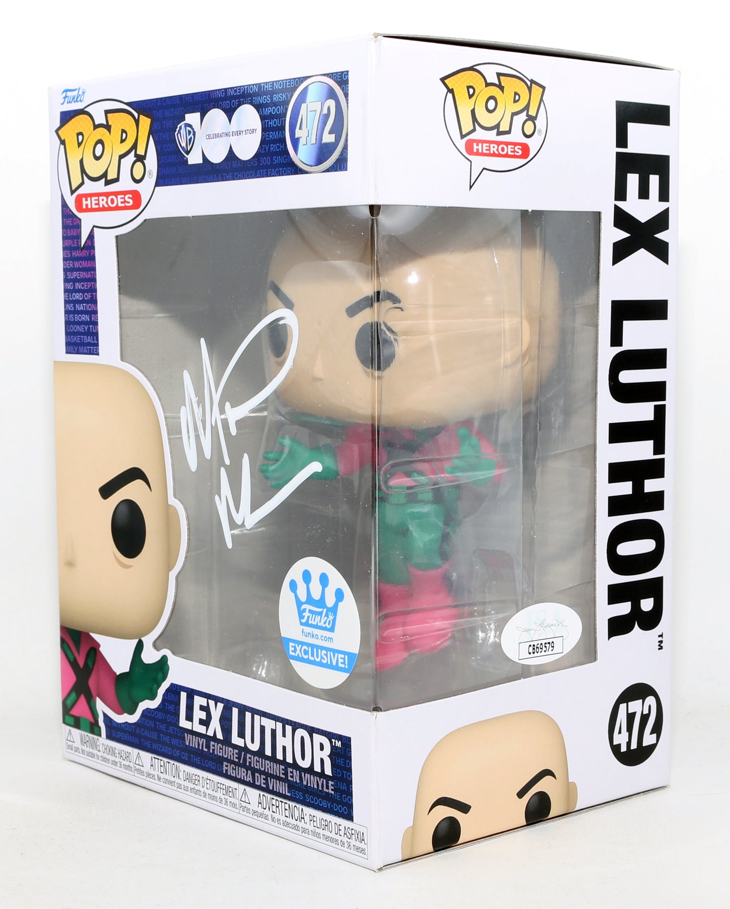 
                  
                    Michael Rosenbaum as Lex Luthor in Smallville Funko Store Exclusive (JSA) Signed Funko POP! #472
                  
                