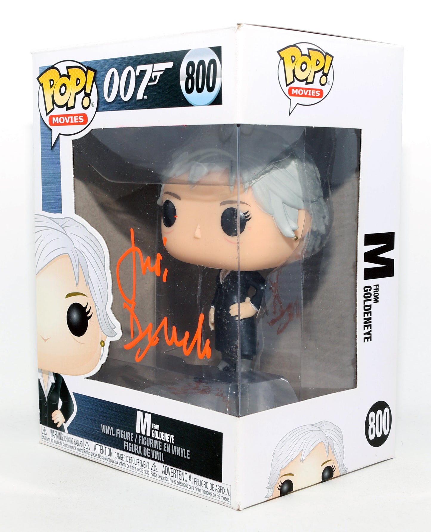 
                  
                    Judi Dench as M in James Bond 007: Goldeneye Signed Funko POP! #800
                  
                