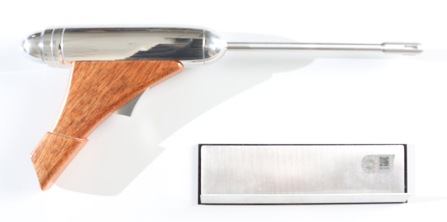 
                  
                    Padme's Prop Replica Blaster from Star Wars Episode I: The Phantom Menace with Plaque (SWAU) Signed by  Natalie Portman
                  
                