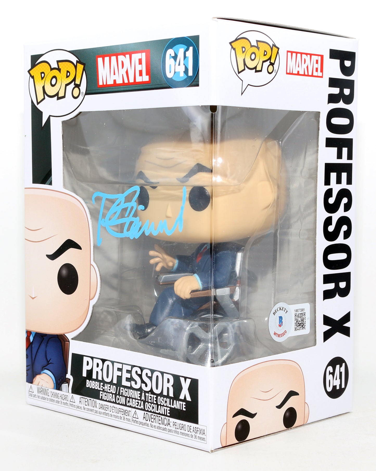 
                  
                    Patrick Stewart as Professor X in X-Men (Beckett) Signed Funko POP! #641
                  
                