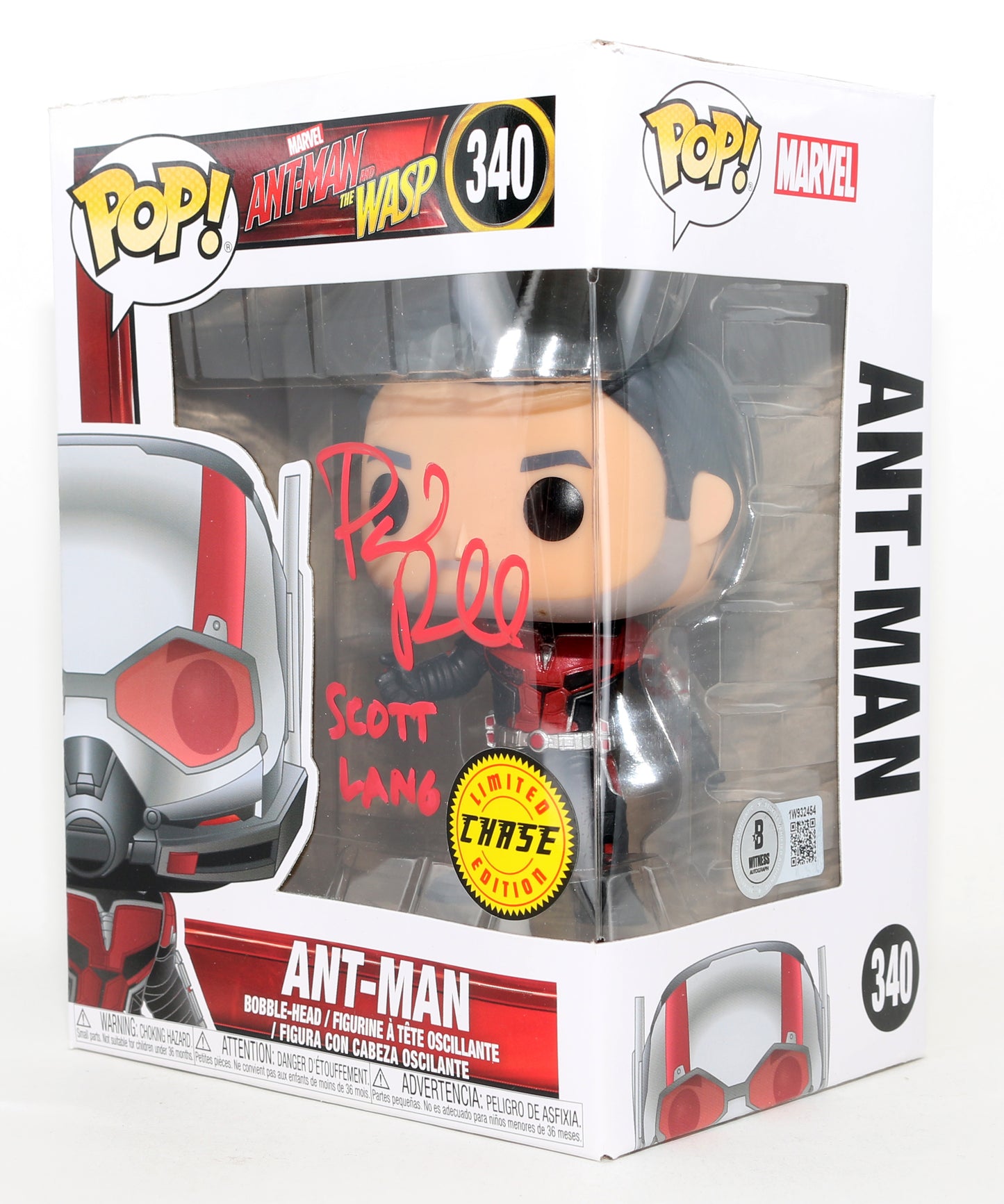 
                  
                    Paul Rudd as Ant-Man in Ant-Man & the Wasp Limited Chase Edition (Beckett) Signed Funko POP! #340 with Character Name
                  
                