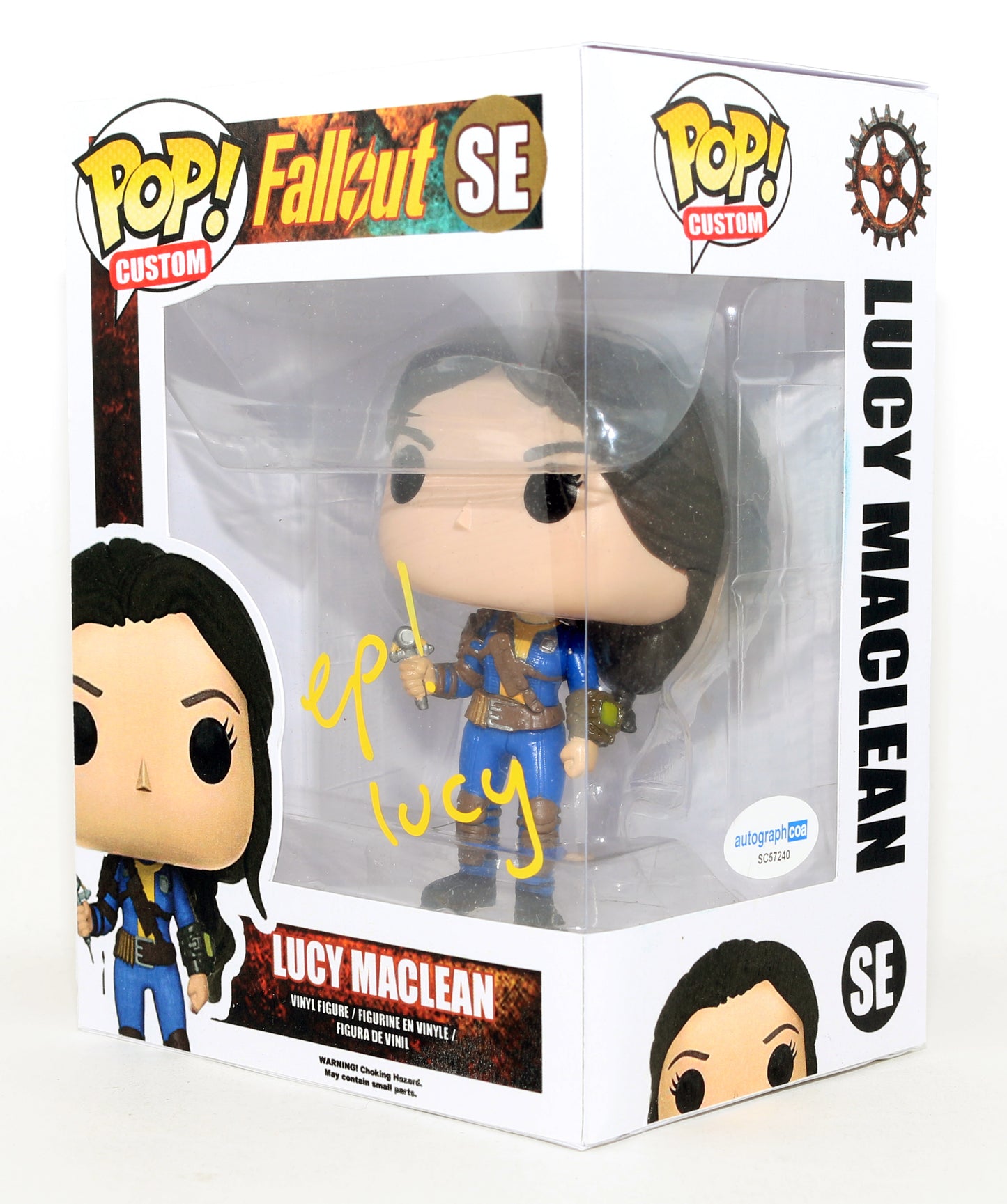 
                  
                    Ella Purnell as Lucy in Fallout Signed Custom Funko POP! #SE with Character Name
                  
                