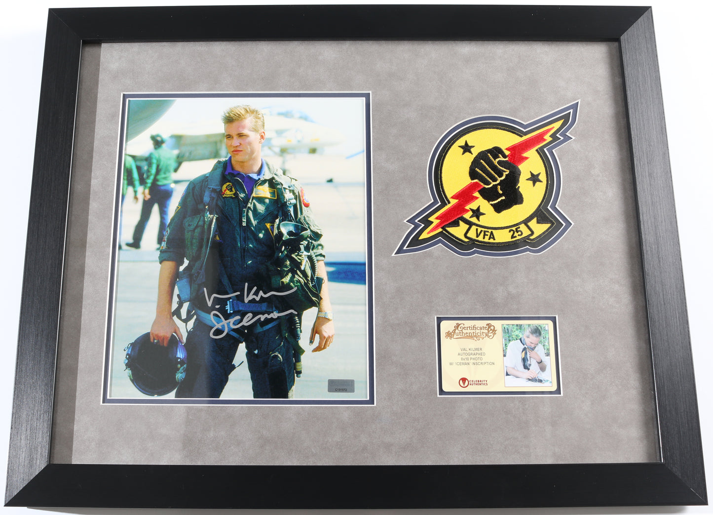 
                  
                    Val Kilmer as Tom "Iceman" Kazansky in Top Gun (Celebrity Authentics) Framed Signed 8x10 Photo with Character Name
                  
                