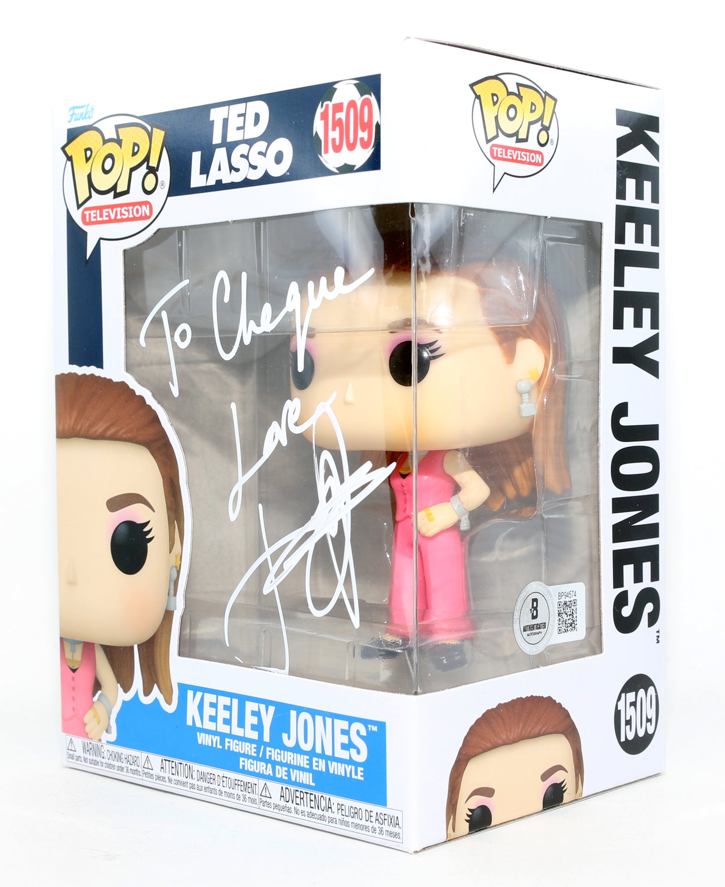 
                  
                    Juno Temple as  Keeley Jones in Ted Lasso (Beckett) Signed Funko POP! #1509
                  
                