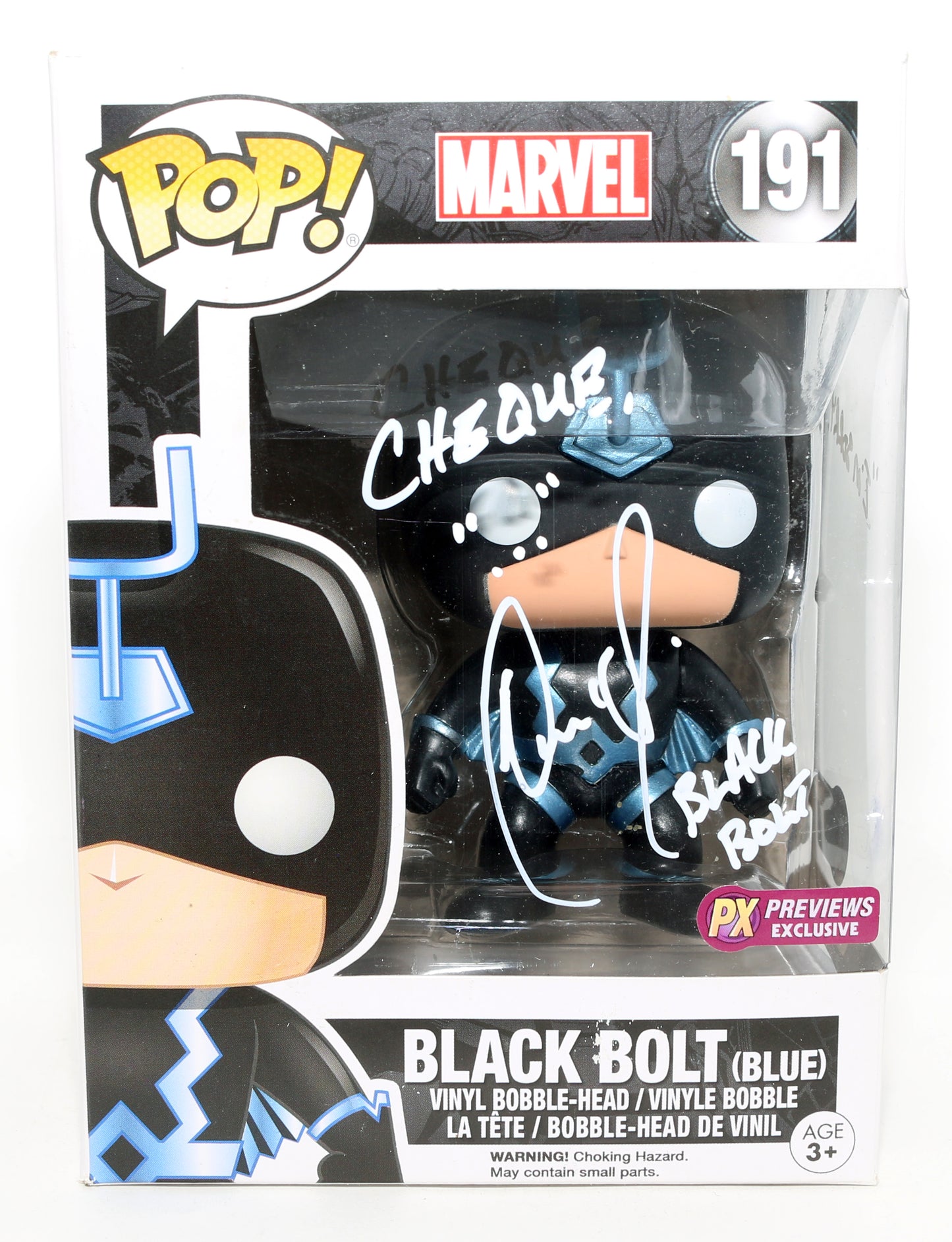 
                  
                    Anson Mount as Black Bolt in Doctor Strange in the Multiverse of Madness (Beckett) Signed Funko POP! #191 with Character Name & Quote
                  
                