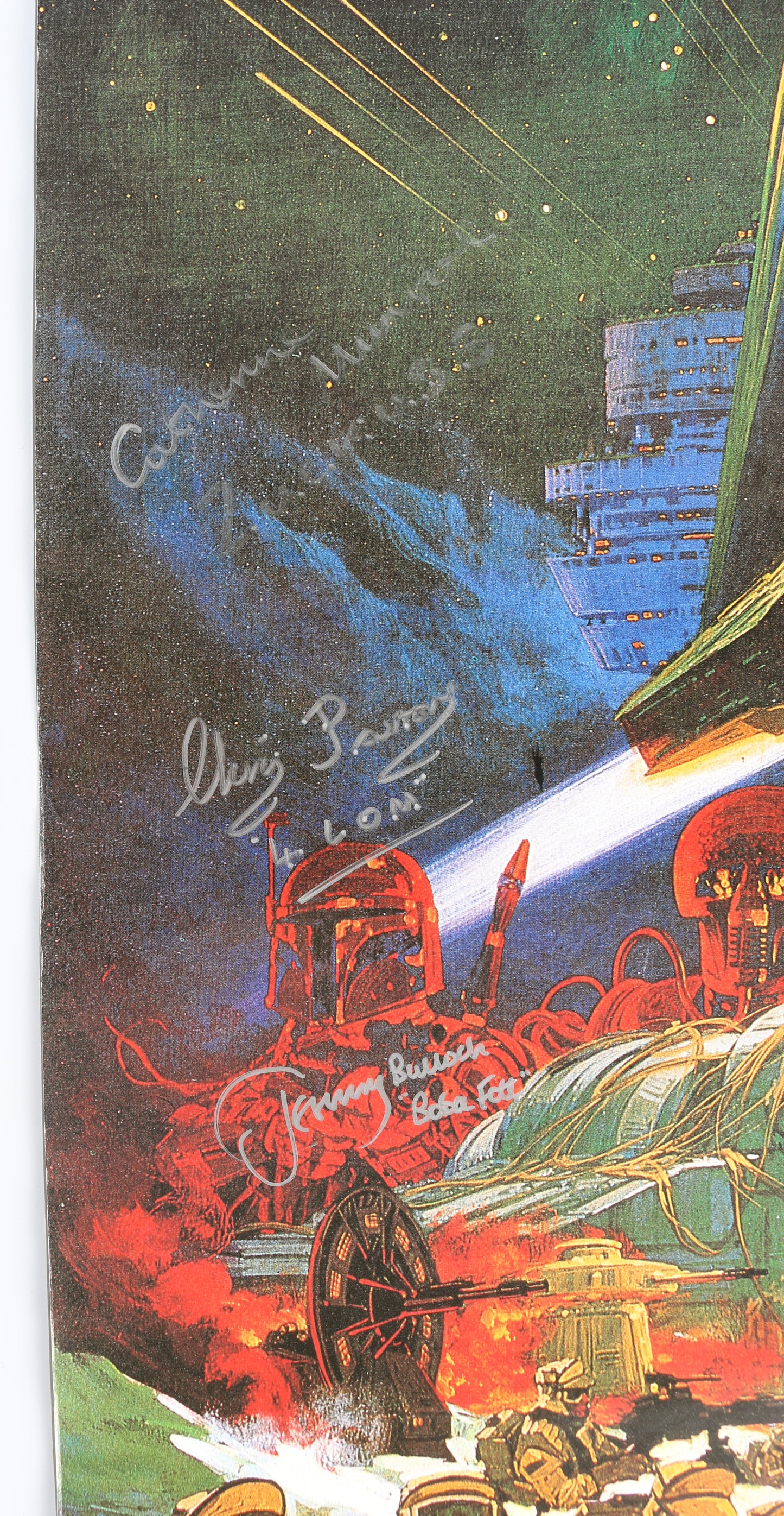 
                  
                    Star Wars: The Empire Strikes Back 27x40 Poster Cast Signed by Carrie Fisher, Bob Anderson, Peter Mayhew, Jeremy Bulloch, Alan Harris, Chris Parsons, Cathie Munroe, Dave Prowse, Kenny Baker, & Gary Kurtz
                  
                