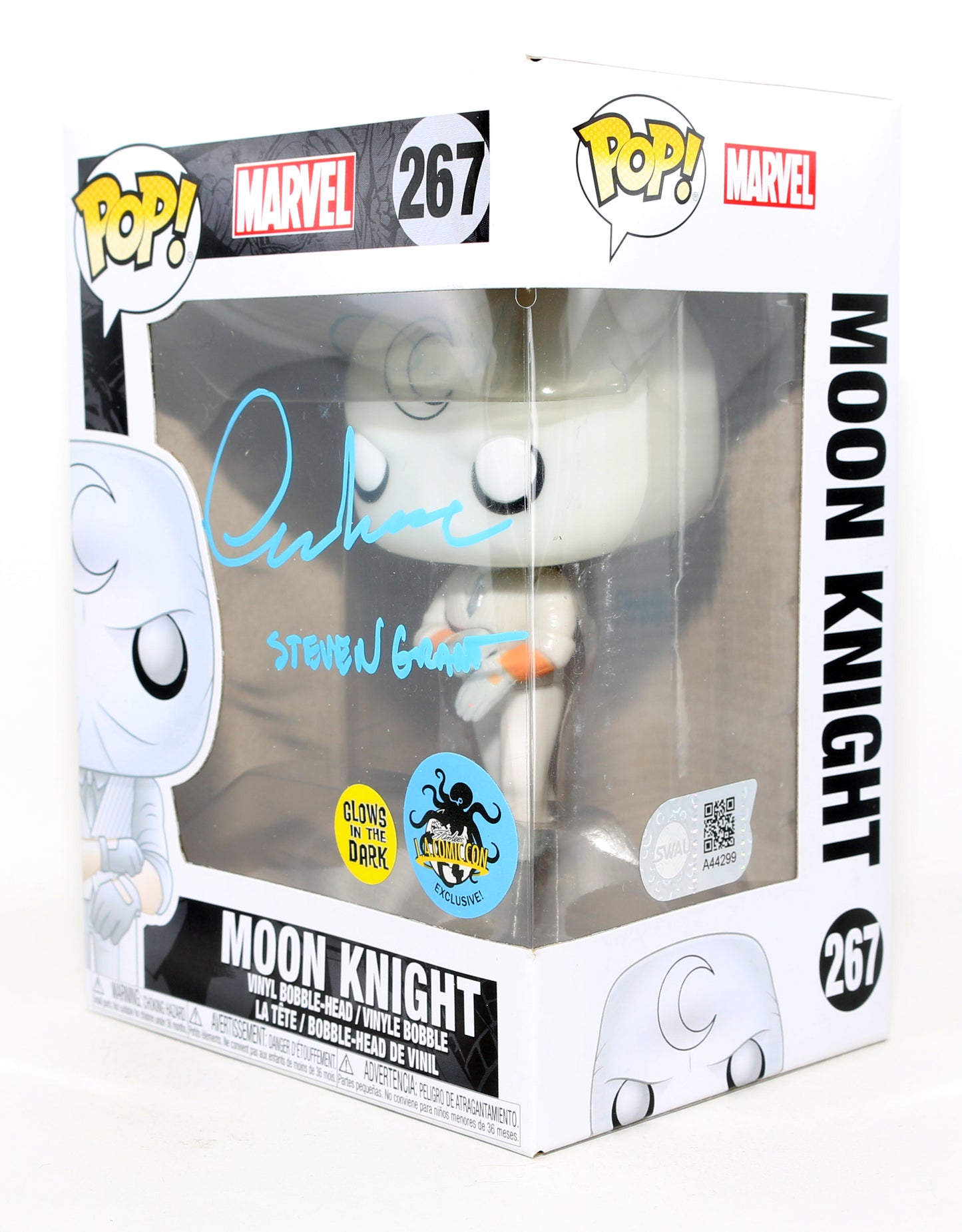 
                  
                    Oscar Isaac as Mr. Knight in Moon Knight GITD L.A. Comic Con Exclusive (SWAU) Signed Funko POP! #267 with Character Name
                  
                