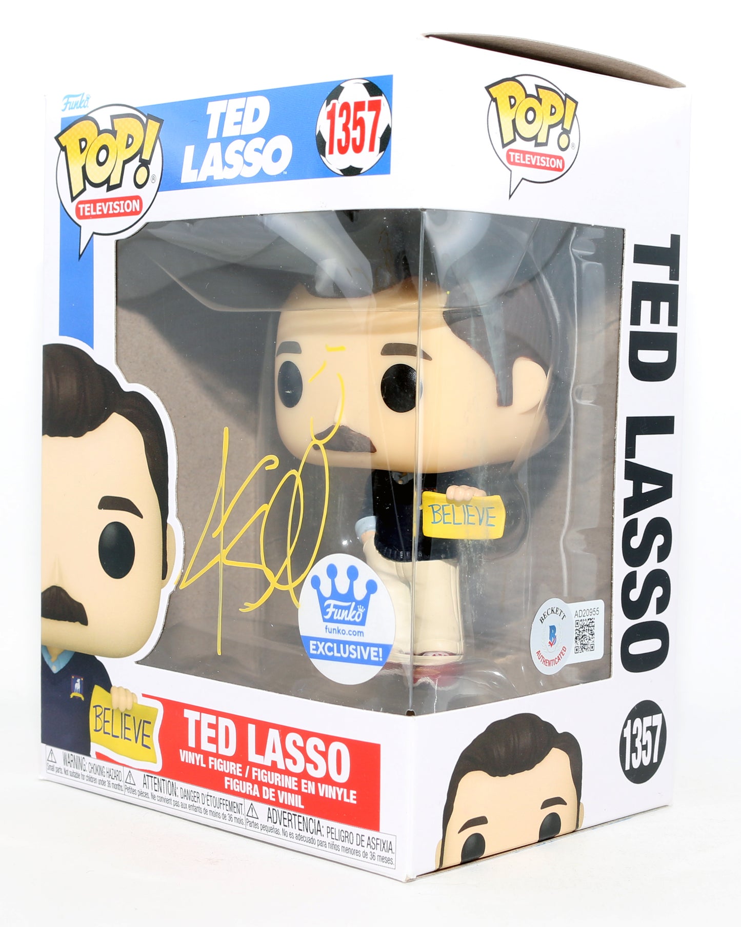 
                  
                    Jason Sudeikis as Ted Lasso in Ted Lasso Funko Store Exclusive (Beckett) Signed Funko POP! #1357
                  
                