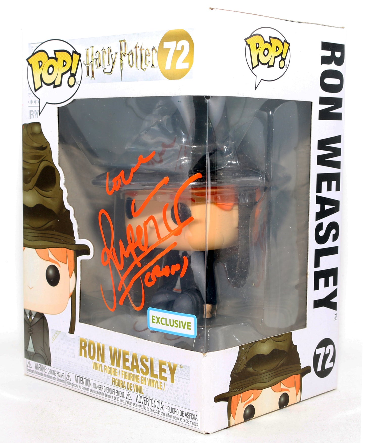 
                  
                    Rupert Grint as Ron Weasley in Harry Potter Exclusive Signed Funko POP! #72 with Character Name
                  
                