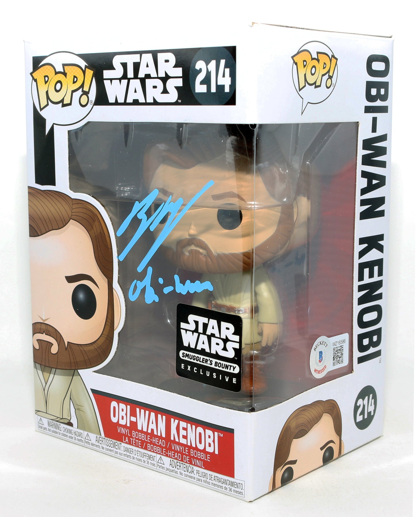 
                  
                    Ewan McGregor as Obi-Wan Kenobi in Star Wars Episode III: Revenge of the Sith Smuggler's Bounty Exclusive (Beckett Witnessed) Signed Funko POP! #214 with Character Name
                  
                