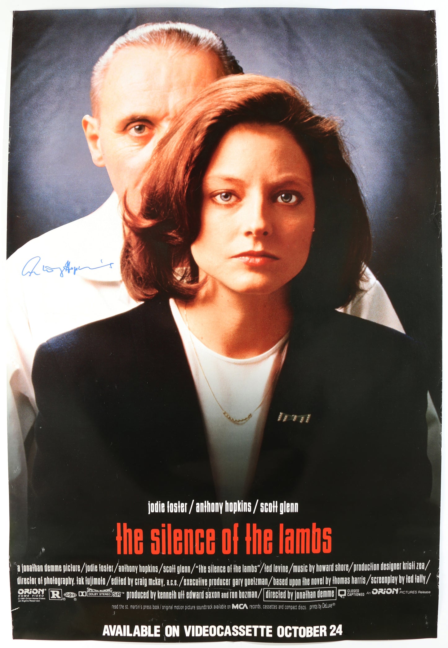
                  
                    Anthony Hopkins as Hannibal Lecter in The Silence of the Lambs (SWAU) Signed 27x40 Poster
                  
                