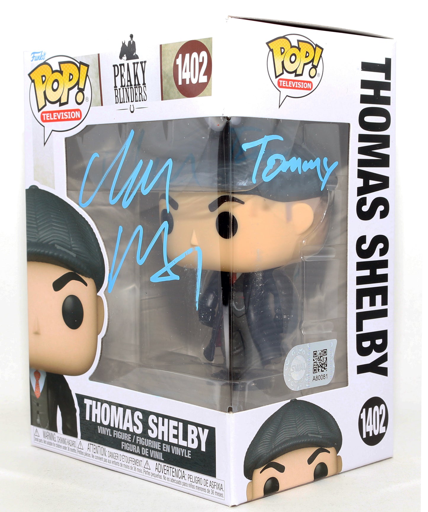 
                  
                    Cillian Murphy as Thomas Shelby in Peaky Blinders (SWAU) Signed Funko POP! #1402 with Character Name
                  
                