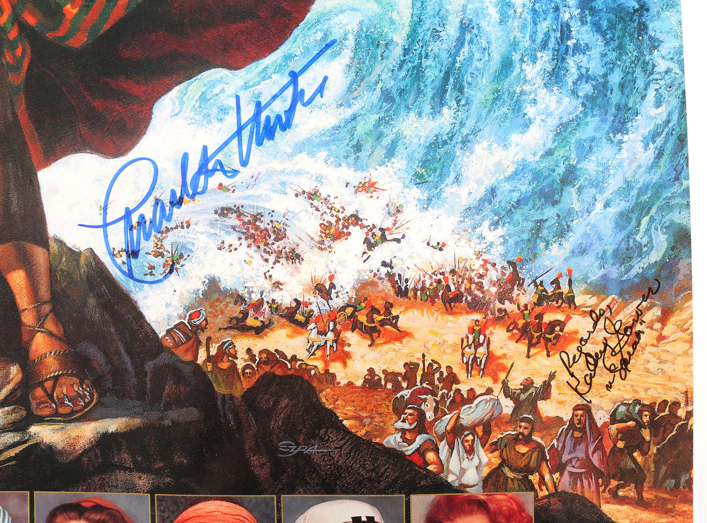 
                  
                    Charlton Heston as Moses in The Ten Commandments Signed 27x40 Poster
                  
                