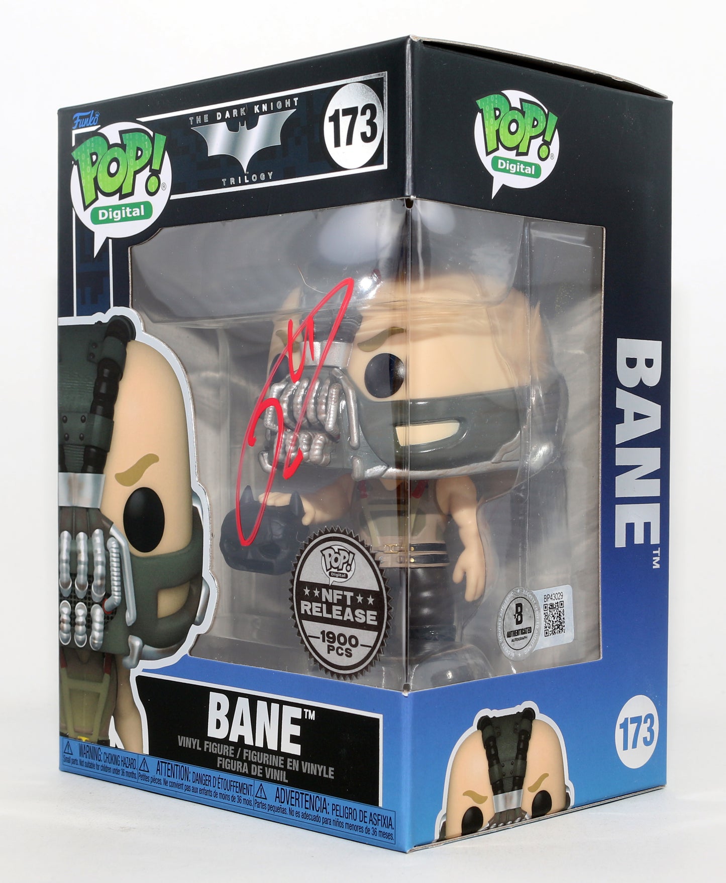 
                  
                    Tom Hardy as Bane in The Dark Knight Rises NFT Release (Beckett) Signed Funko POP! #173
                  
                