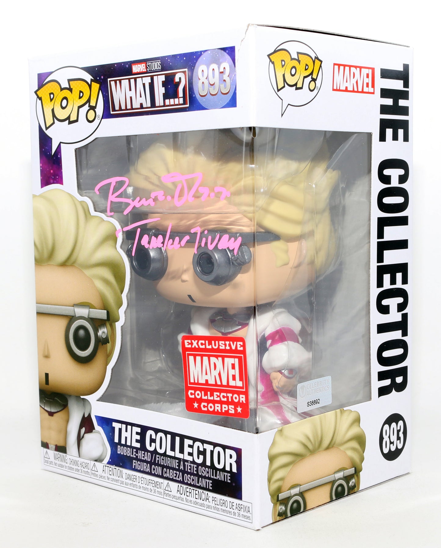 
                  
                    Benicio del Toro as Taneleer Tivan The Collector in Marvel's What If...? (SWAU) Signed Funko POP! #893 with Character Name
                  
                