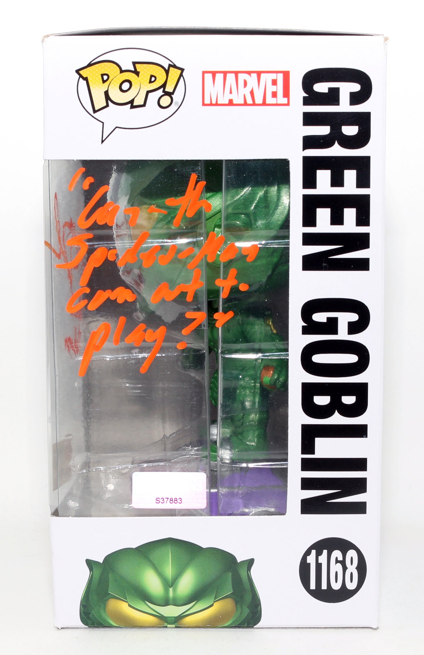 
                  
                    Wilem Dafoe as Green Goblin in Spider-Man: No Way Home (Celebrity Authentics) Signed Funko POP! #1168 with Character Name & Quote
                  
                
