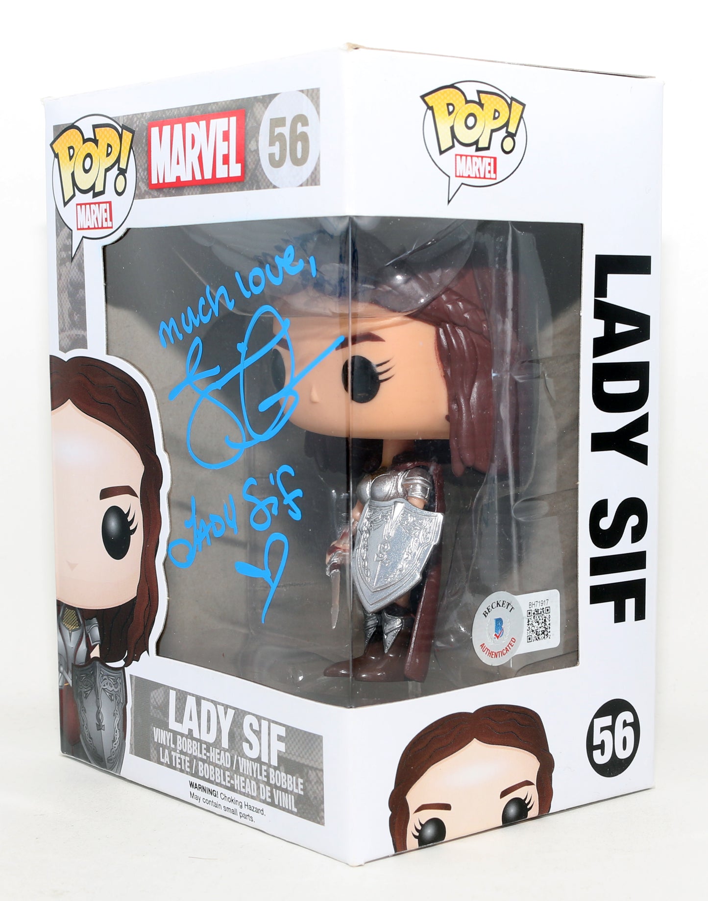 
                  
                    Jaimie Alexander as Sif in Thor (Beckett) Signed Funko POP! #56 with Character Name
                  
                
