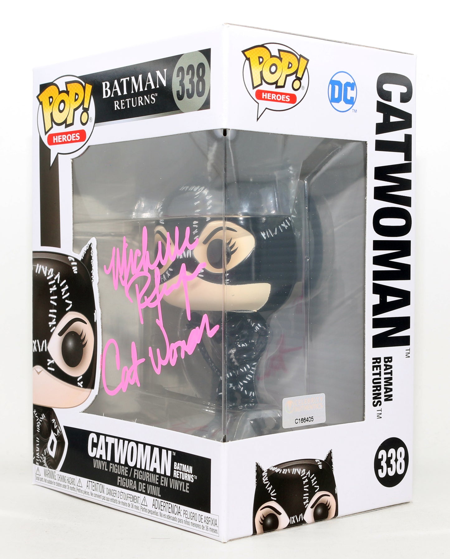 
                  
                    Michelle Pfeiffer as Catwoman in Batman Returns (Celebrity Authentics) Signed Funko POP! #338 with Character Name
                  
                
