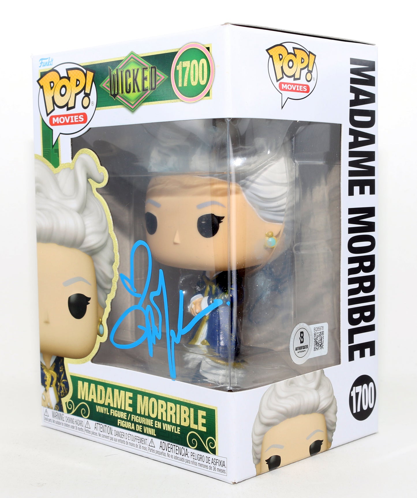 
                  
                    Michelle Yeoh as Madame Morrible in Wicked (Beckett) Signed Funko POP! #1700
                  
                