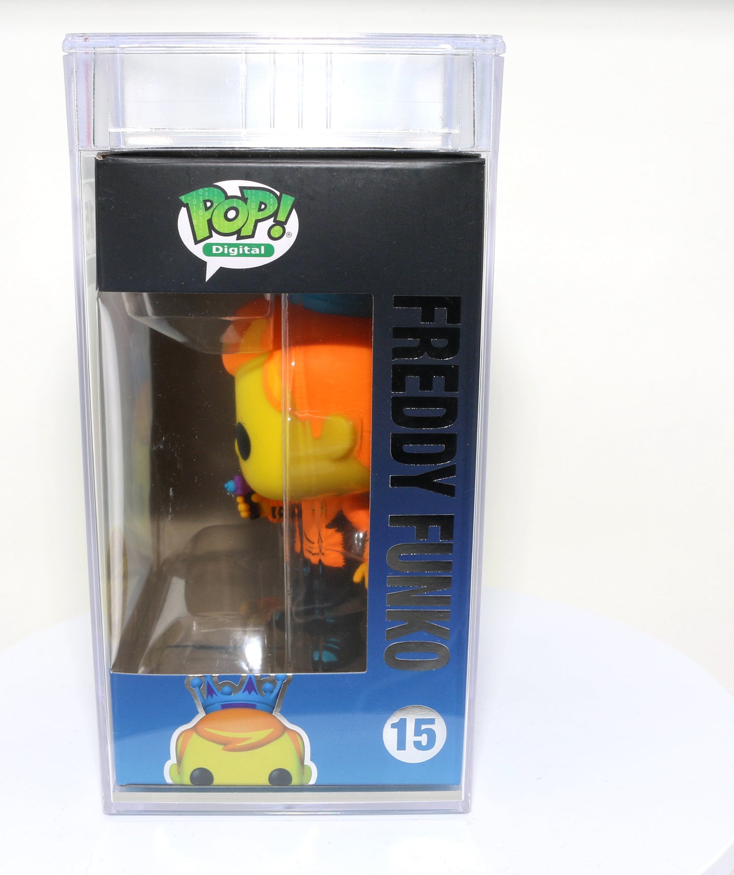 
                  
                    Freddy Funko as Captain Kirk from Star Trek Blacklight NFT Royalty Limited to 2422 Pieces Funko POP! #15 PSA Graded 8.5 - Grail
                  
                