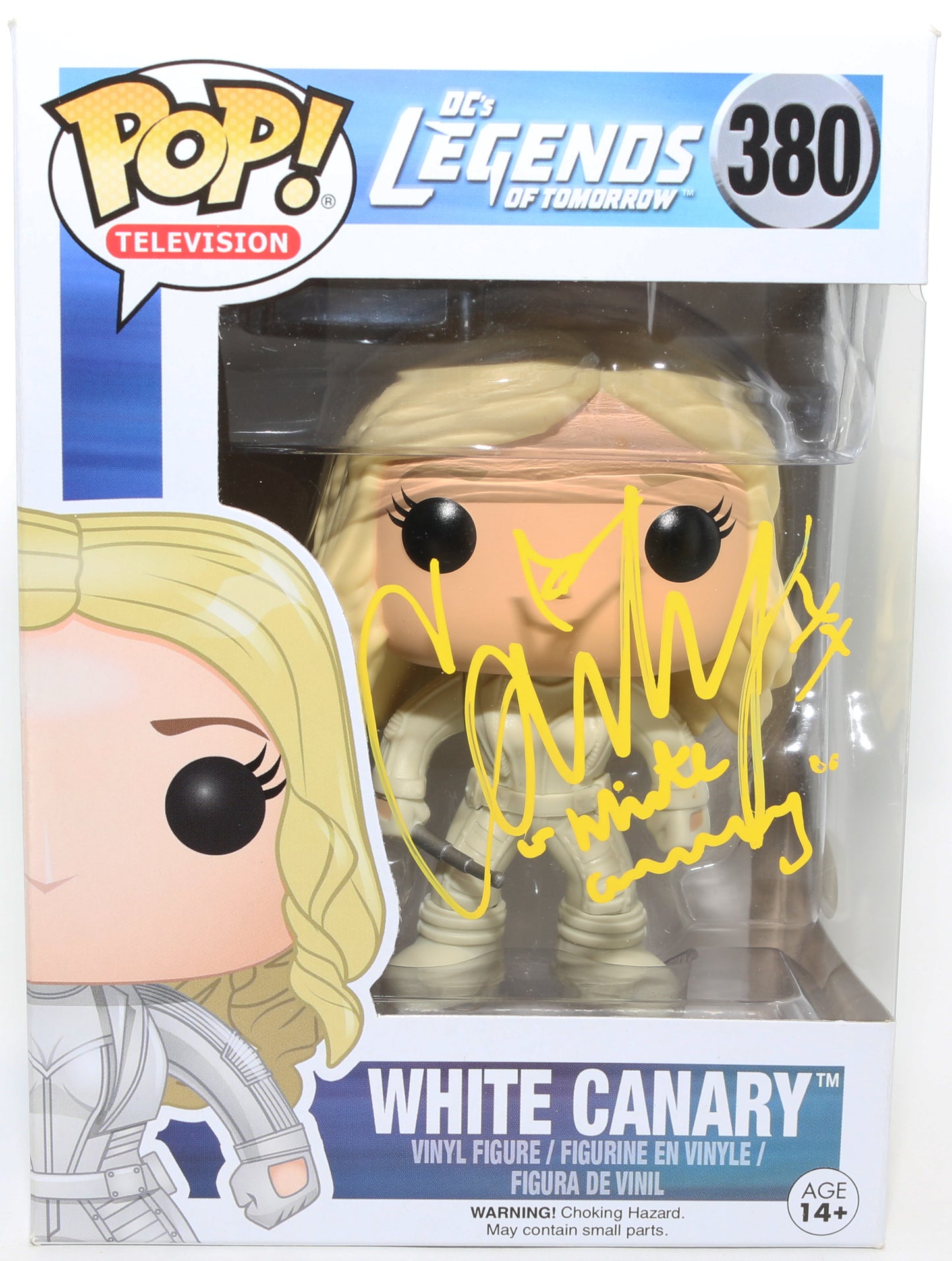
                  
                    Caity Lotz as White Canary in Legends of Tomorrow Signed (JSA) Funko POP! #380 with Character Name
                  
                
