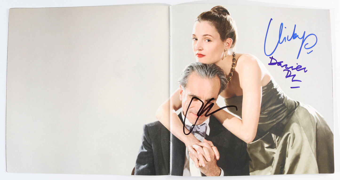 
                  
                    Daniel Day-Lewis as Reynolds Woodcock, Vicky Krieps as Alma Elson, & Paul Thomas Anderson Director of Phantom Thread Signed Movie Program
                  
                