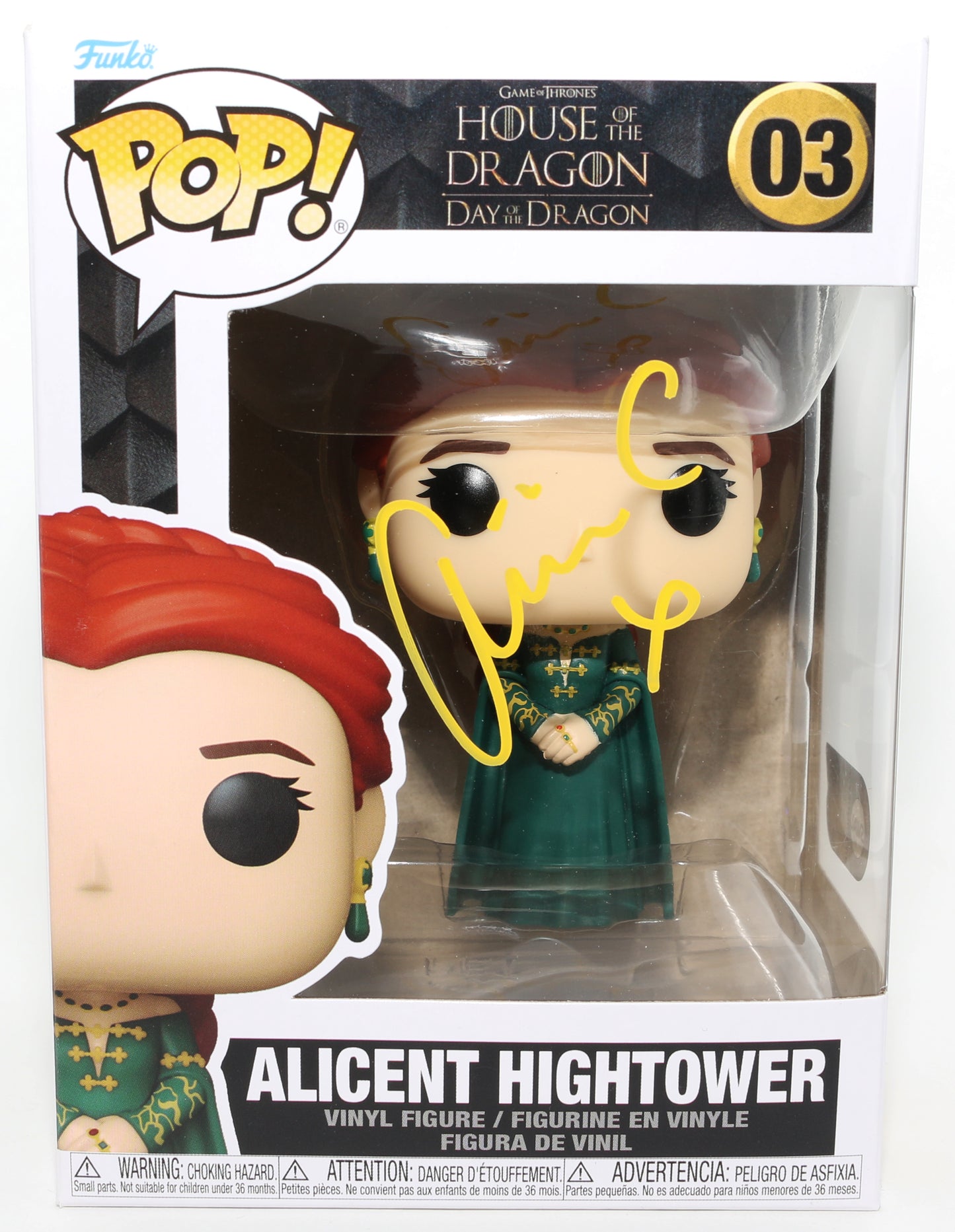 
                  
                    Olivia Cooke as Alicent Hightower in House of the Dragon (SWAU) Signed Funko POP! #03
                  
                