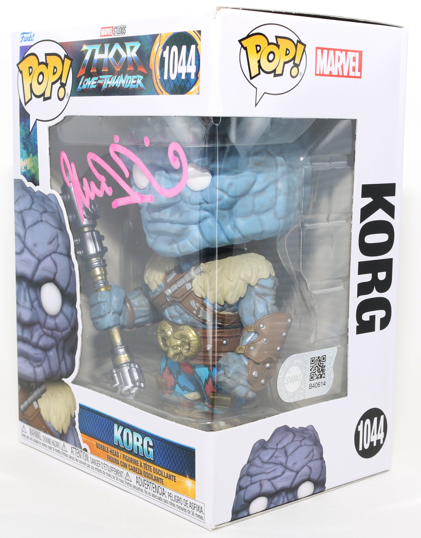 
                  
                    Taika Waititi as Korg in Thor: Love & Thunder (SWAU) Signed Funko POP! #1044
                  
                