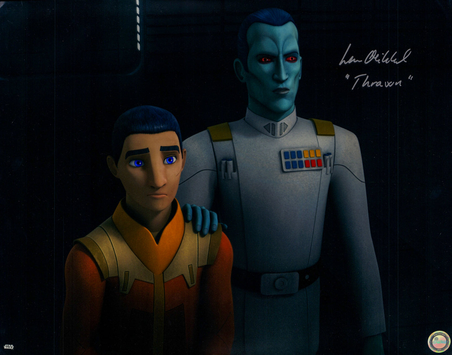 
                  
                    Lars Mikkelsen Grand Admiral Thrawn Star Wars: Rebels Signed 16x20 (SWAU) Photo with Character Name
                  
                