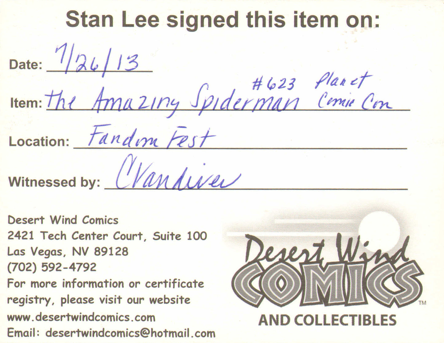 
                  
                    The Amazing Spider-Man #323 Comic Book - Planet Comiccon Varient 2010 Signed by Stan Lee & Artist Joe Jusko
                  
                