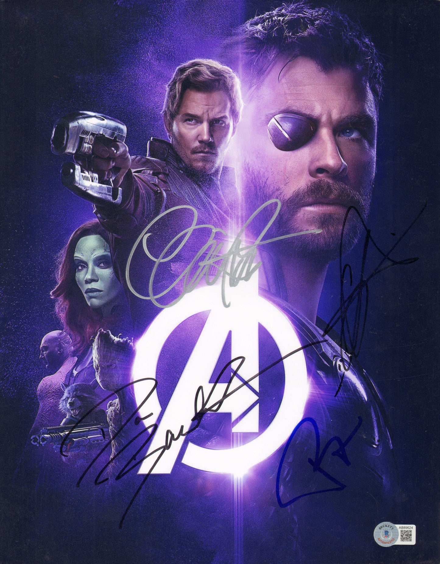 
                  
                    Avengers: Infinity War 11x14 Photos 5pc Set (Beckett) Cast Signed by Chadwick Boseman, Scarlett Johansson, Chris Evans, Tom Holland, Mark Ruffalo, Sebastian Stan, Elizabeth Olsen, Chris Pratt, Benedict Cumberbatch, Chris Hemsworth, Bradley Cooper, & More
                  
                