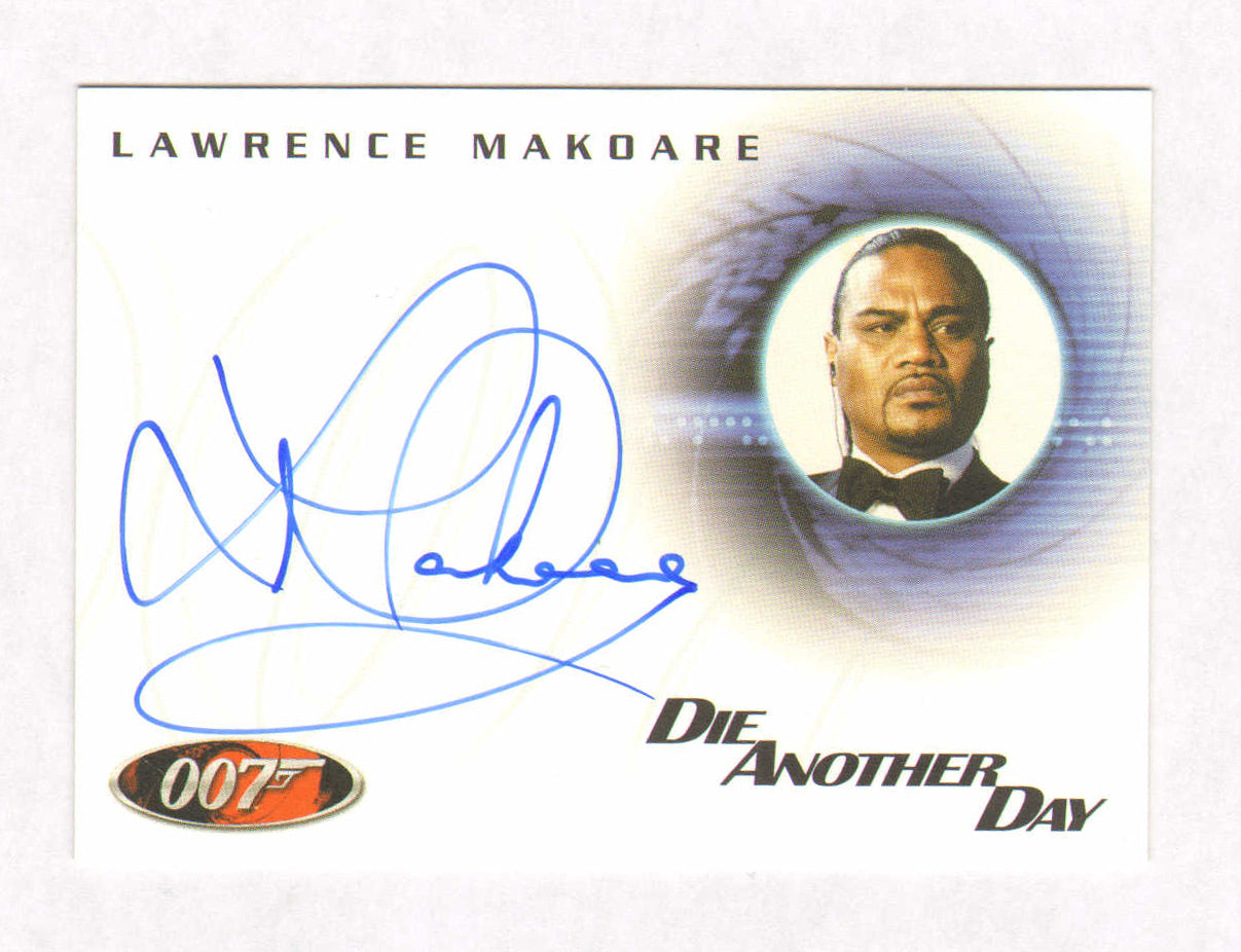
                  
                    Lawrence Makoare as Mr. Kil in Die Another Day Signed Rittenhouse 007 Trading Card #A38
                  
                