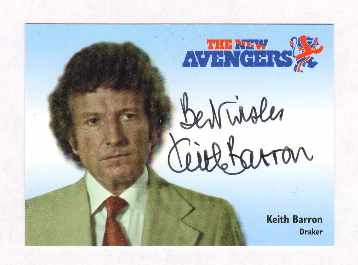
                  
                    Keith Barron as Draker in The New Avengers Signed Strictly Ink Trading Card #N-A6 with Incription
                  
                
