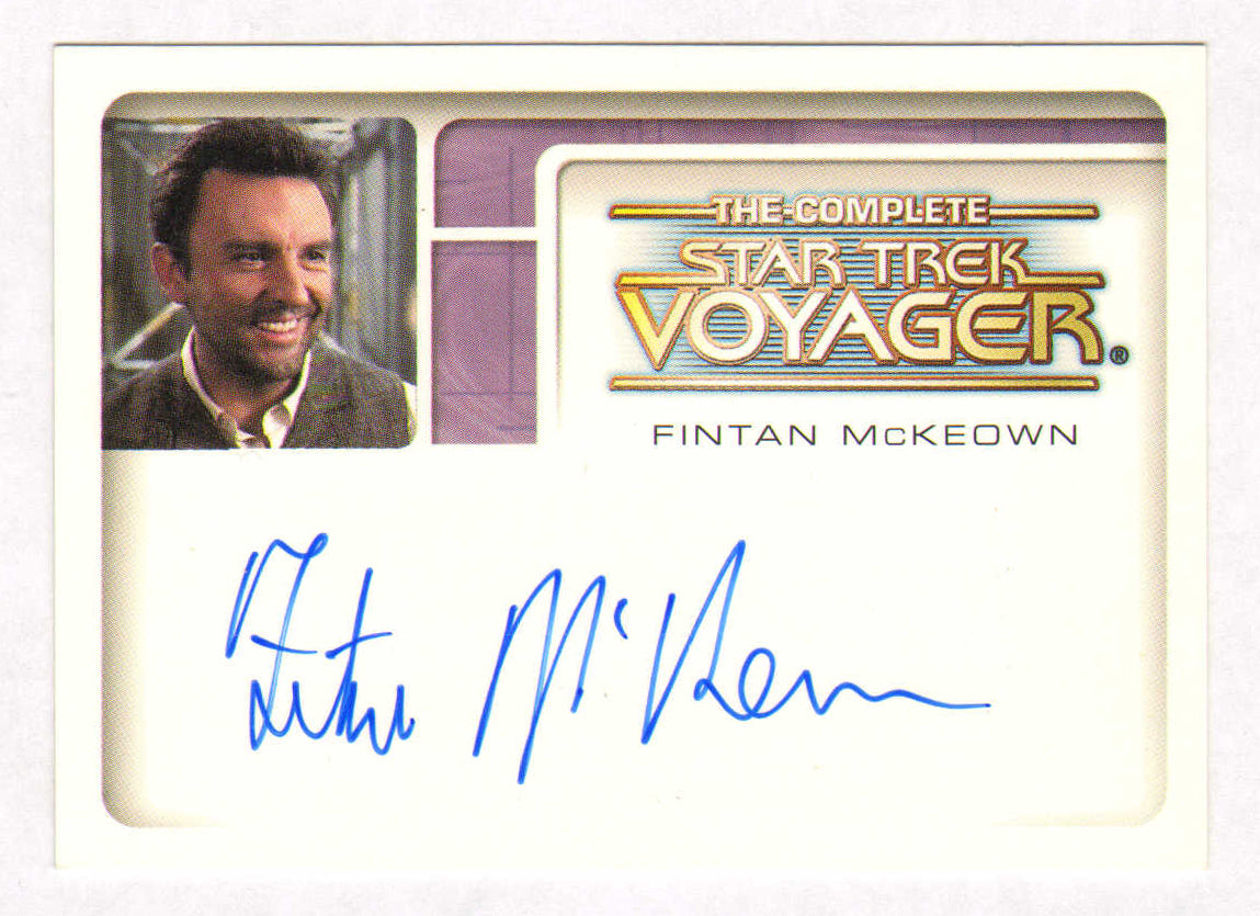 
                  
                    Fintan McKeown as Michael in Star Trek: Voyager Signed Rittenhouse The Complete Star Trek Voyager Trading Card #A11
                  
                