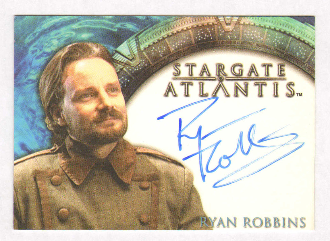 
                  
                    Ryan Robbins as Ladon Radim in Stargate Atlantis Signed Rittenhouse Trading Card
                  
                