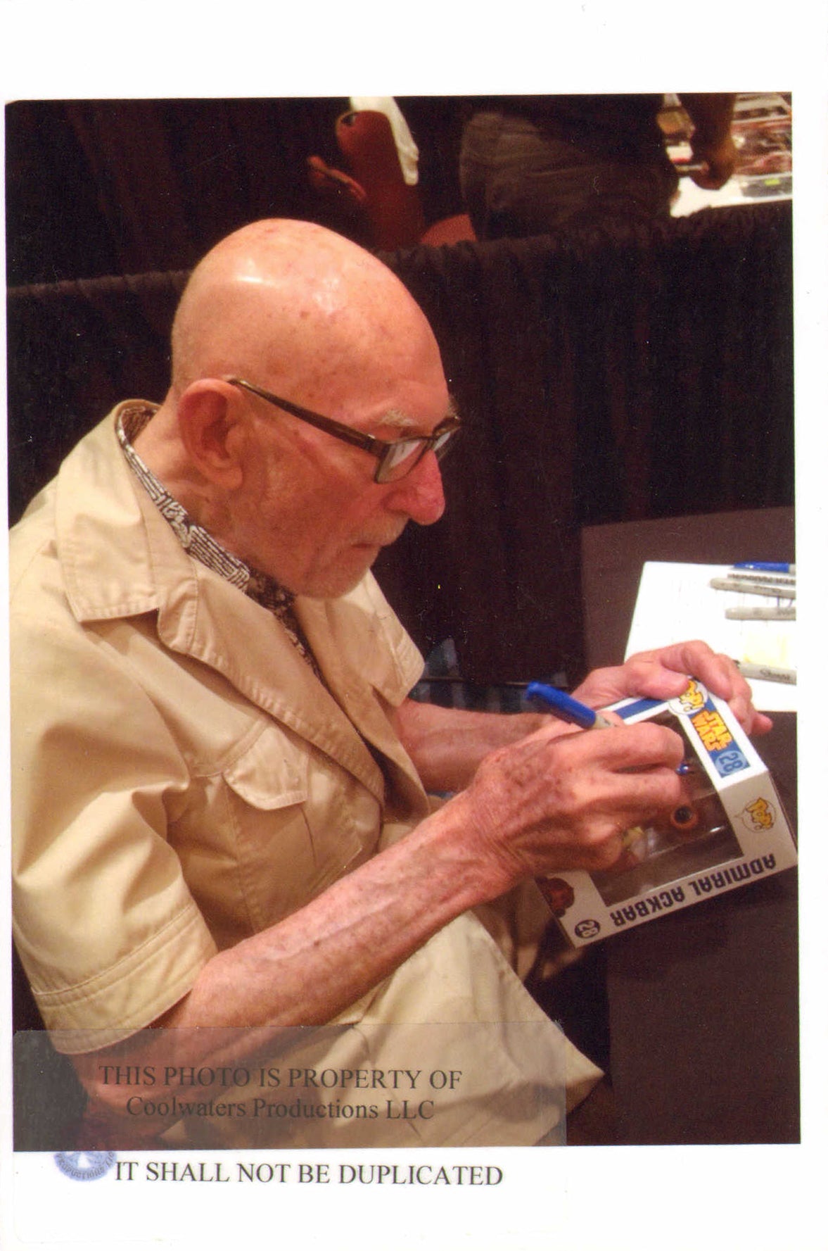 
                  
                    Erik Bauersfeld as the Voice of Admiral Ackbar in Star Wars: Return of the Jedi (SWAU / Coolwaters) Signed Funko POP! #81 with Character Name & Quote
                  
                