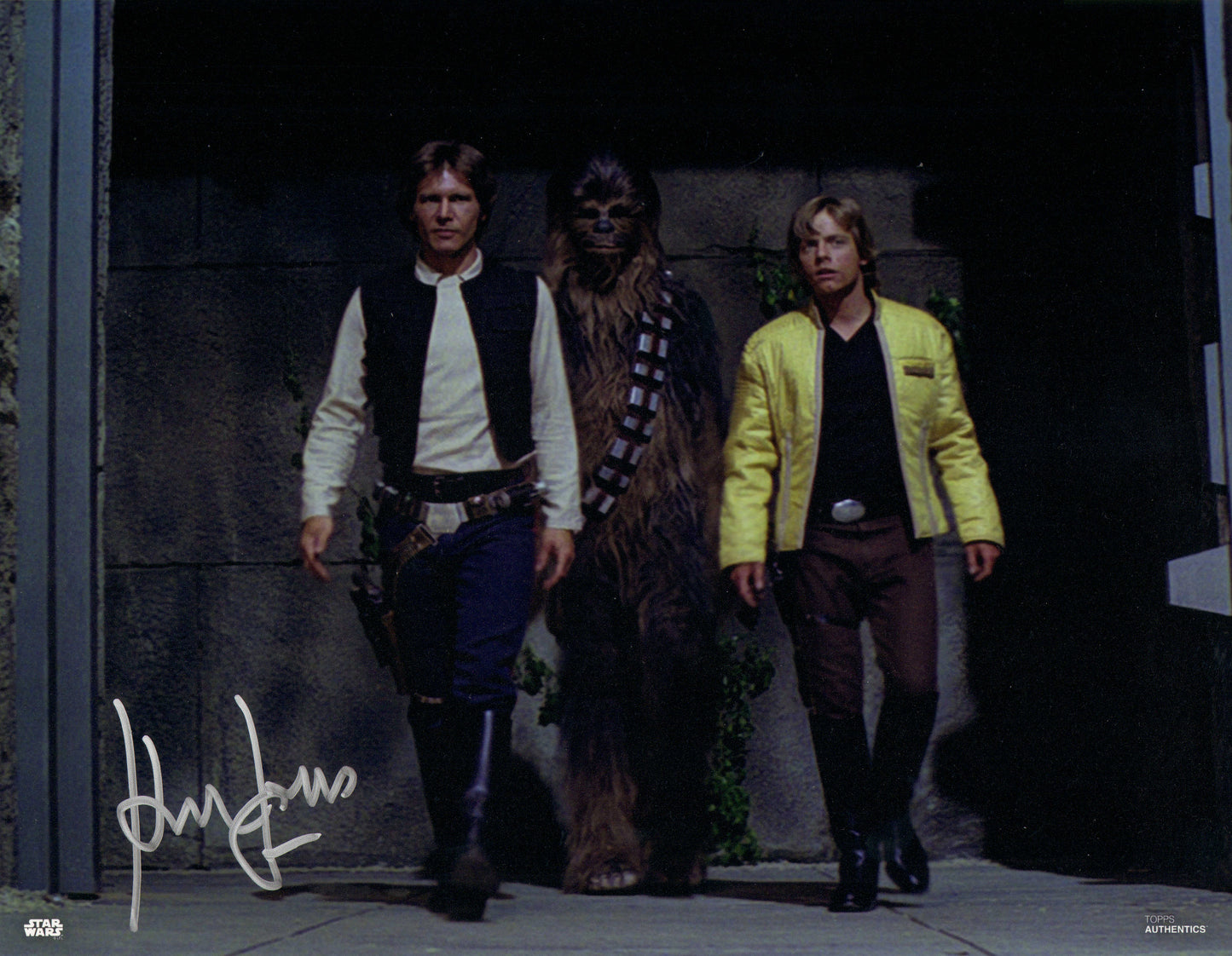 
                  
                    Harrison Ford as Han Solo in Star Wars: A New Hope (Beckett Witnessed) Signed 11x14 Photo
                  
                