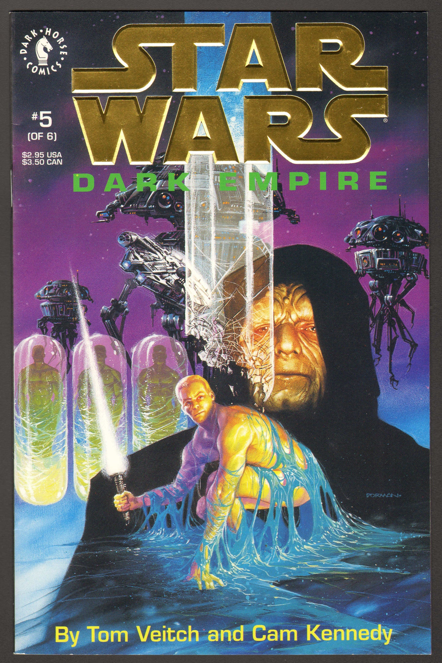 
                  
                    Star Wars: Dark Empire Complete 6pc Limited Edition Set Cast Signed by Mark Hamill, Carrie Fisher, Peter Mayhew, Anthony Daniels, Kenny Baker, Dave Prowse, Jeremy Bulloch, & Billy Dee Williams
                  
                