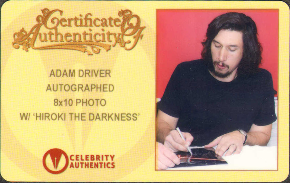 
                  
                    Adam Driver as Kylo Ren in Star Wars: The Force Awakens (Celebrity Authentics) Signed 8x10 Photo
                  
                