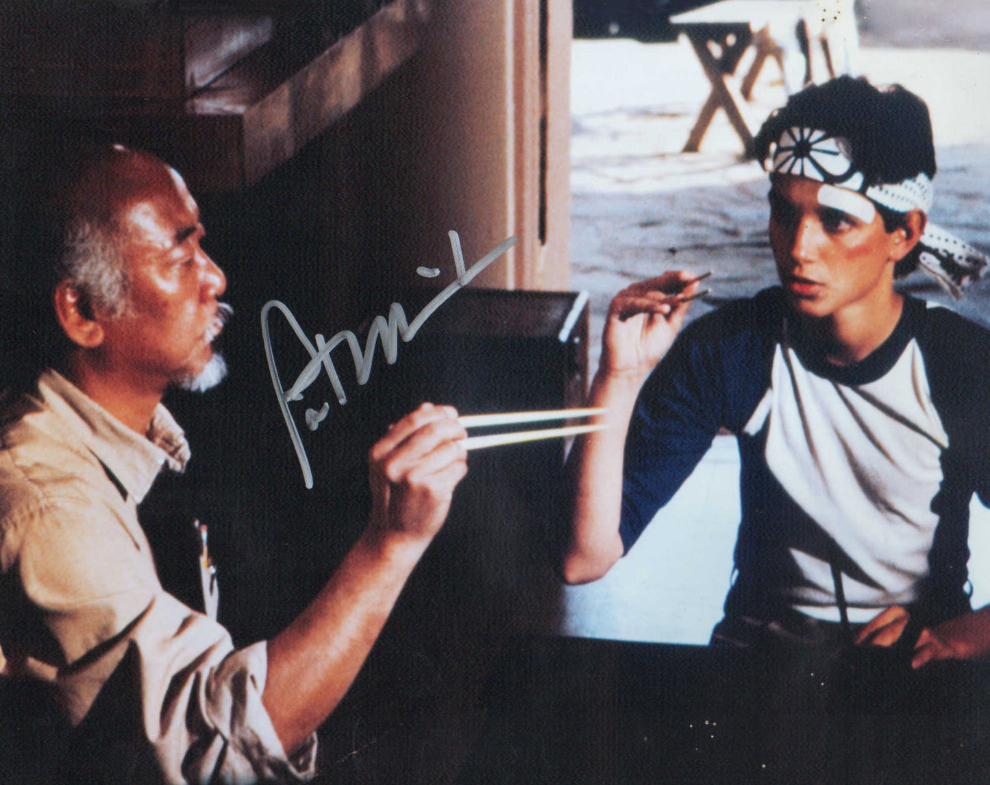 
                  
                    Pat Morita as Mr. Miyagi from The Karate Kid Rare Rare Signed 8x10 Photo
                  
                