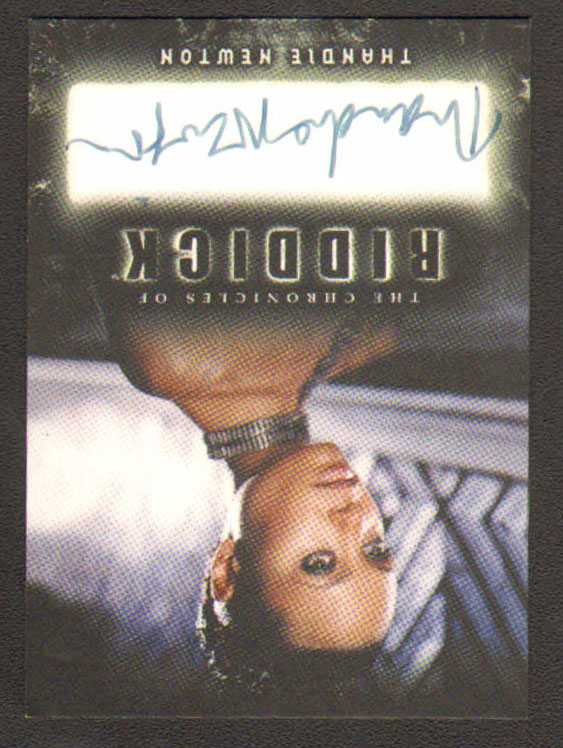 
                  
                    The Chronicles of Riddick Rittenhouse Trading Cards 4pc LOT Signed by Vin Diesel, Thandiwe Newton, Alexa Davalos, & Colm Feore
                  
                