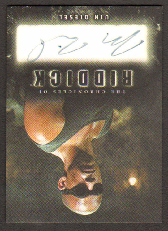 
                  
                    The Chronicles of Riddick Rittenhouse Trading Cards 4pc LOT Signed by Vin Diesel, Thandiwe Newton, Alexa Davalos, & Colm Feore
                  
                