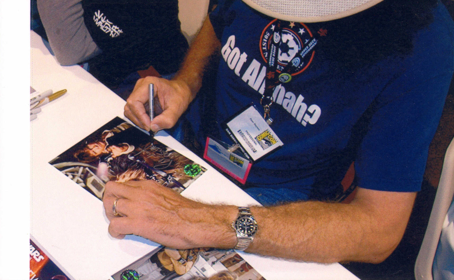 
                  
                    Peter Mayhew as Chewbacca in Star Wars: A New Hope (Official Pix) Signed 8x10 Photo with Character Name
                  
                
